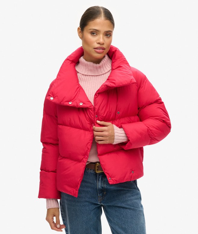 superdry Abrigo acolchado corto