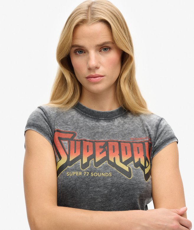 superdry Camiseta gráfica Rock Band En oferta