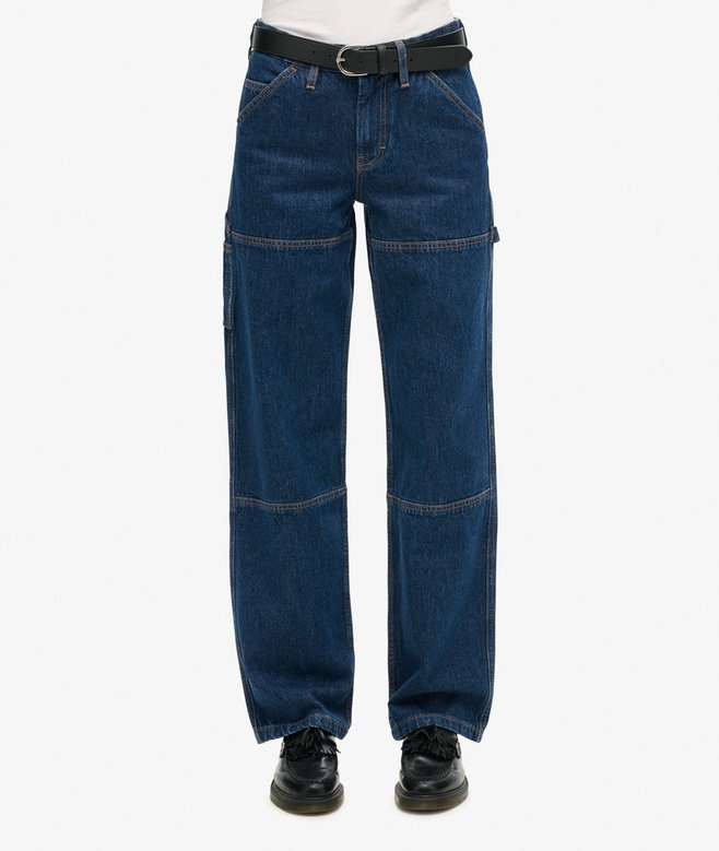 superdry Vaqueros de tiro medio de algodón orgánico Carpenter Libre de impuestos