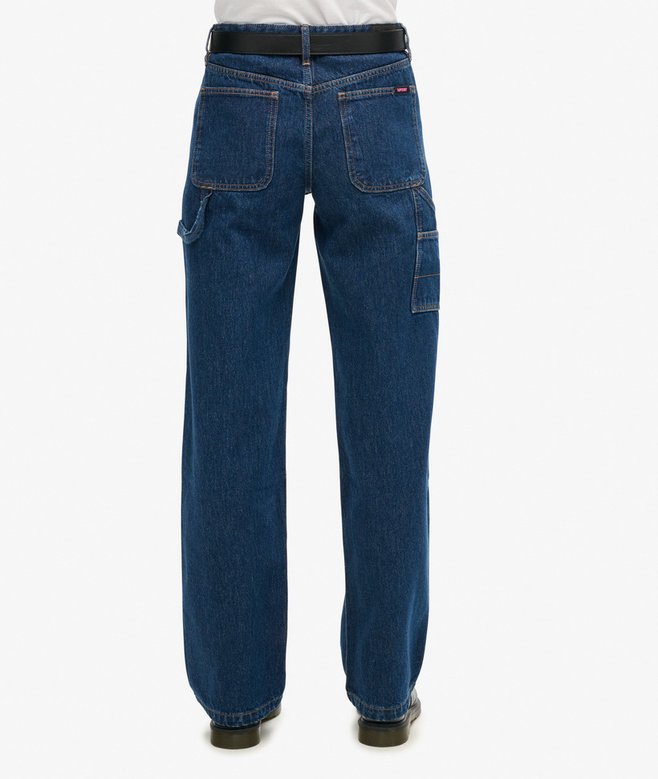 superdry Vaqueros de tiro medio de algodón orgánico Carpenter Libre de impuestos