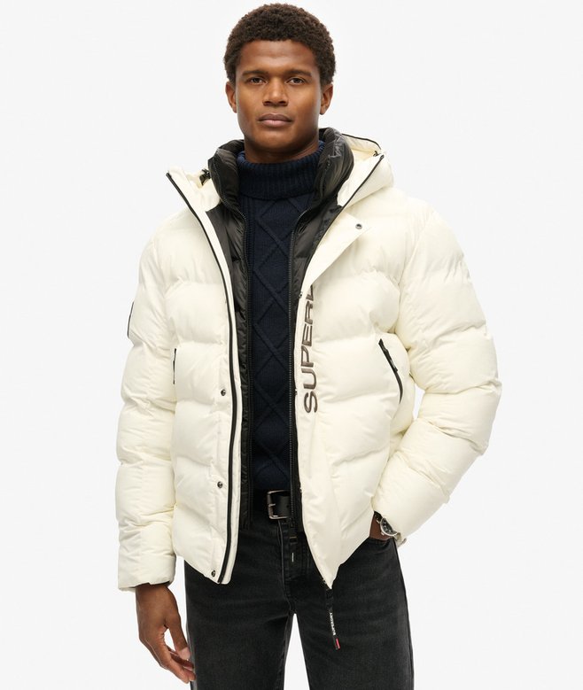 superdry Chaqueta gráfica acolchada con capucha con gráfico City