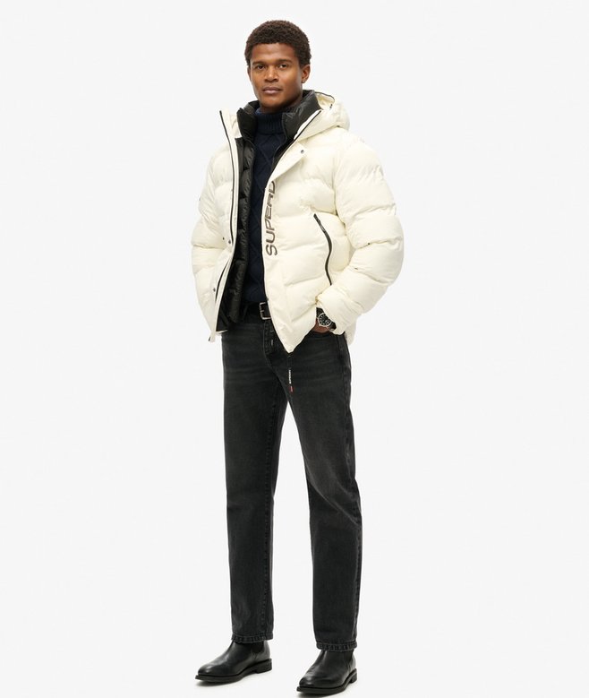superdry Chaqueta gráfica acolchada con capucha con gráfico City Rebajas de fábrica