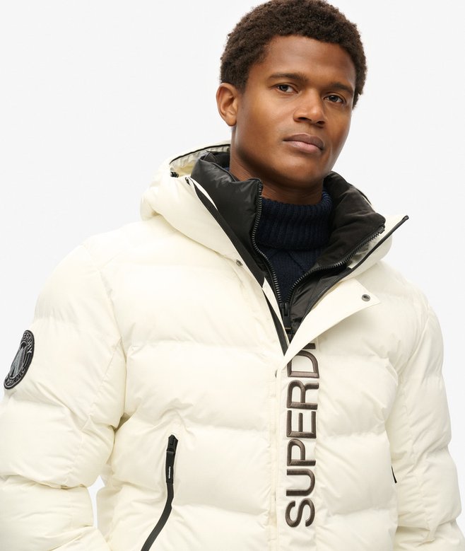 superdry Chaqueta gráfica acolchada con capucha con gráfico City Rebajas de fábrica