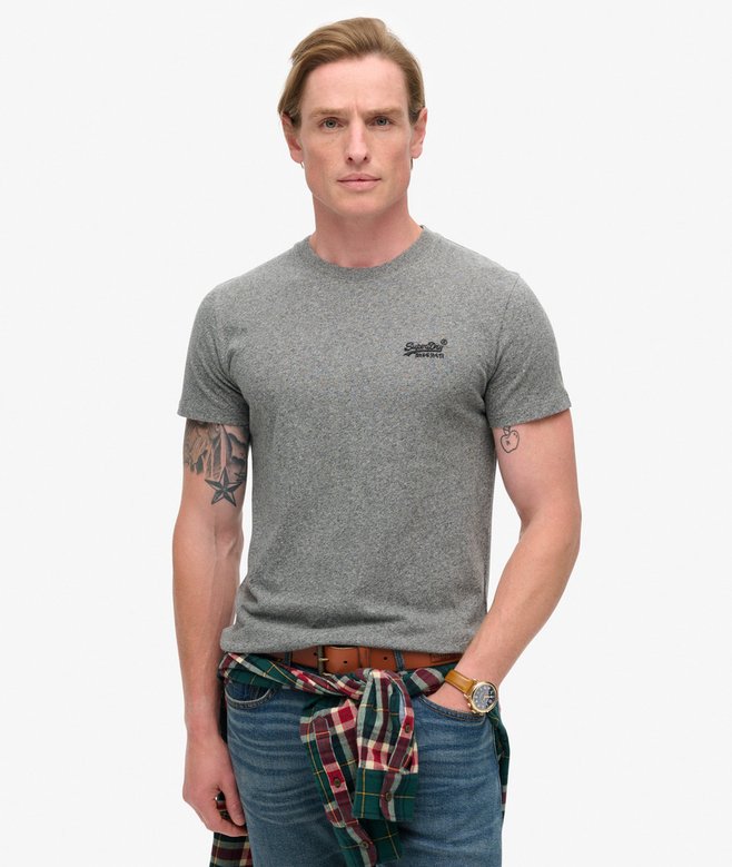 superdry Camiseta de algodón orgánico con logotipo Essential
