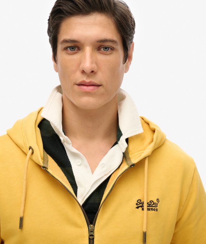 superdry Sudadera lavada con capucha cremallera y logotipo Essential Tienda