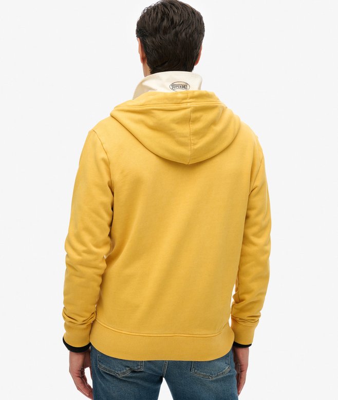 superdry Sudadera lavada con capucha cremallera y logotipo Essential Tienda