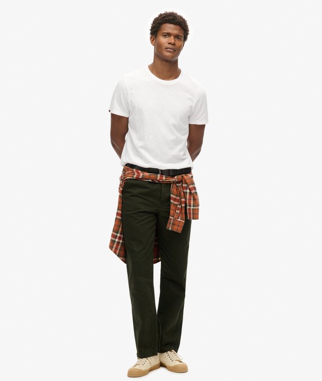 superdry Camiseta de manga corta flameada con cuello redondo Rebajas online