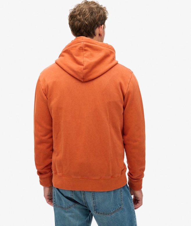 superdry Sudadera lavada con capucha cremallera y logotipo Essential Últimos 3 días