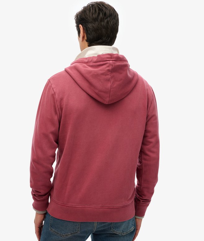 superdry Sudadera lavada con capucha cremallera y logotipo Essential COMPRAR AHORA