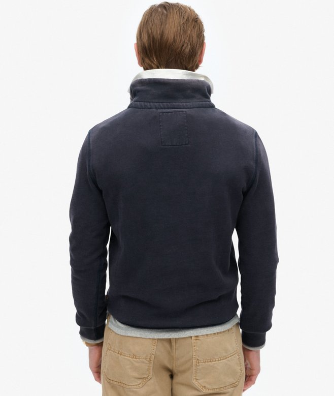 superdry Sudadera con media botonadura Vintage Athletic ÚLTIMAS EDICIONES