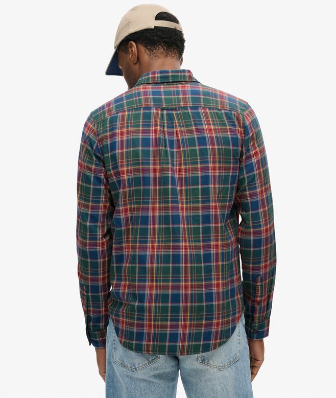 superdry Camisa de algodón orgánico a cuadros vintage Precio de fábrica