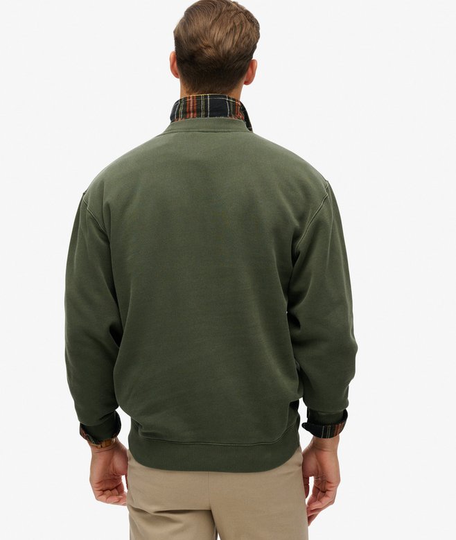 superdry Sudadera suelta de cuello redondo con micrologotipo estampado Promoción trimestral