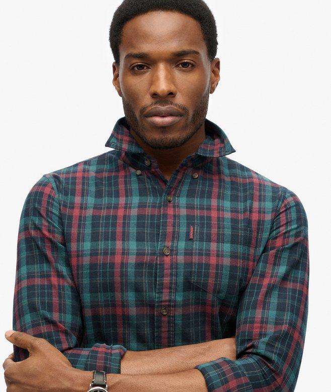 superdry Camisa de algodón orgánico a cuadros vintage Grandes descuentos