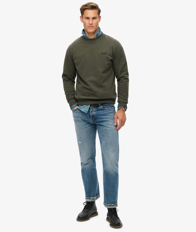 superdry Sudadera con cuello redondo y logotipo Essential Tienda de fábrica