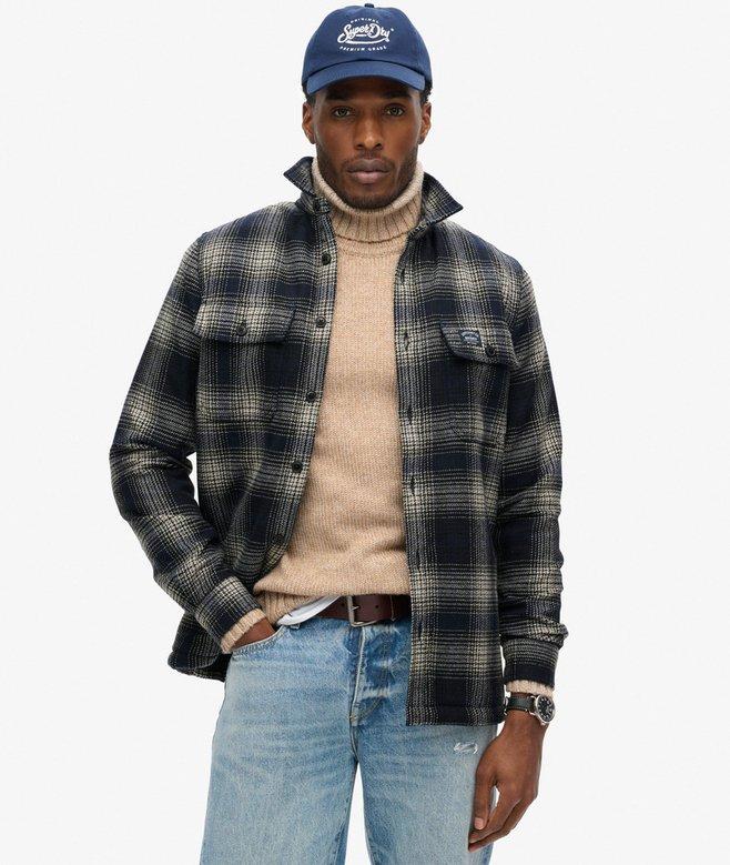superdry Sobrecamisa a cuadros de lana forrada de tejido polar