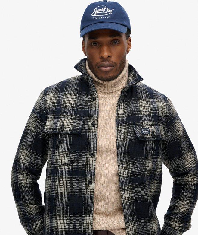 superdry Sobrecamisa a cuadros de lana forrada de tejido polar En oferta