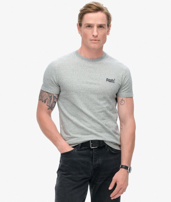 superdry Camiseta de algodón orgánico con logotipo Essential
