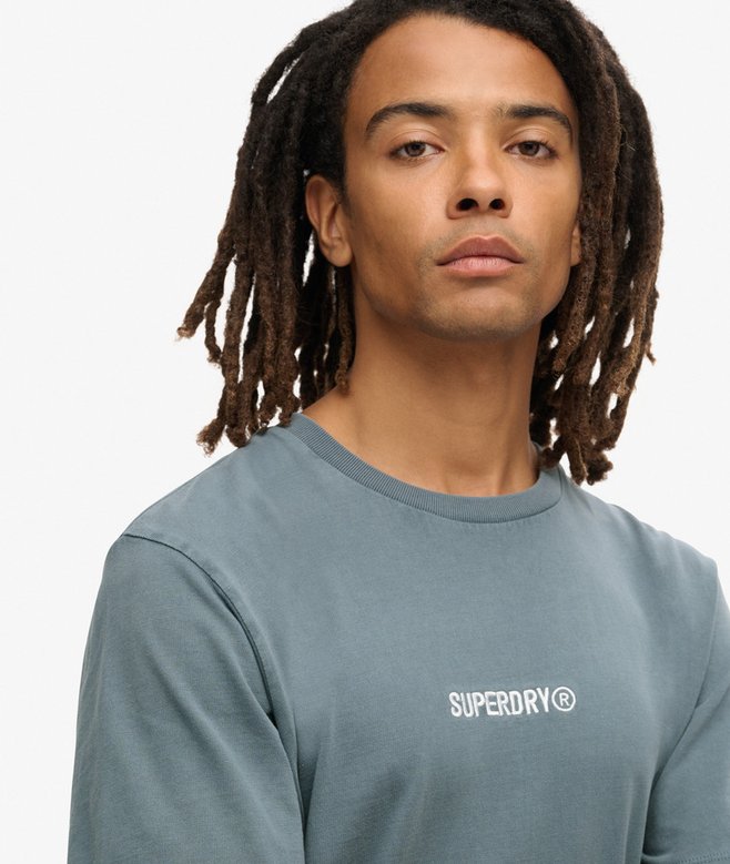superdry Camiseta suelta con micrologotipo estampado Oferta exclusiva
