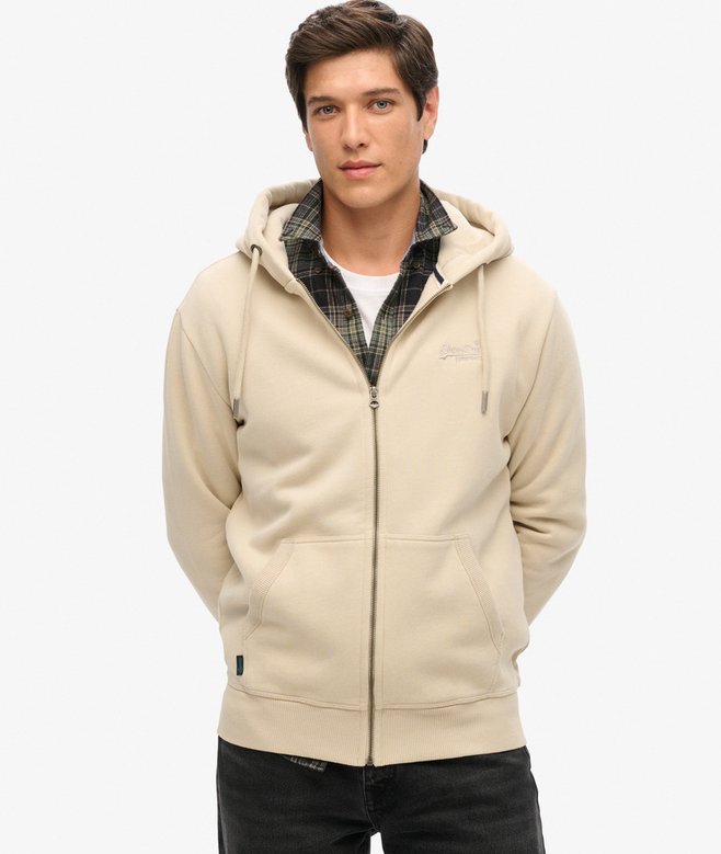 superdry Sudadera con capucha cremallera y logo Essential Descuento por venta flash