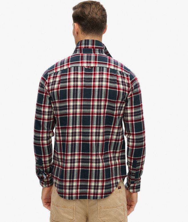 superdry Camisa de leñador de algodón de manga larga Ofertas especiales