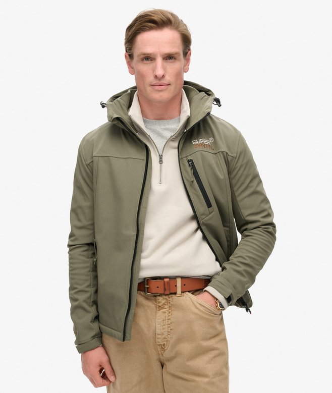 superdry Chaqueta con capucha de softshell Ripstop Trekker Grandes ahorros
