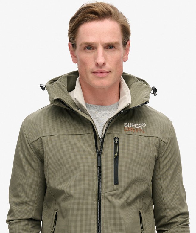 superdry Chaqueta con capucha de softshell Ripstop Trekker Grandes ahorros