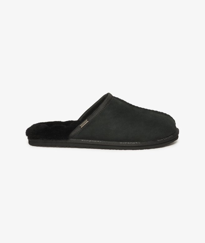 superdry Pantuflas sin talón de ante