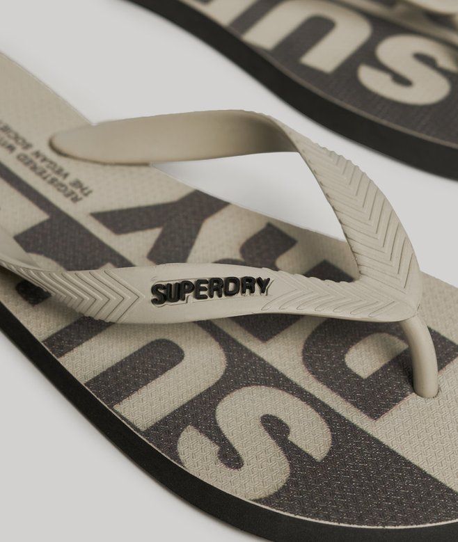 superdry Chanclas veganas con logotipo Venta caliente