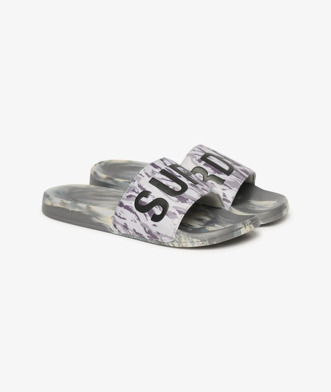 superdry Chanclas de piscina veganas con estampado de camuflaje Rebajas baratas