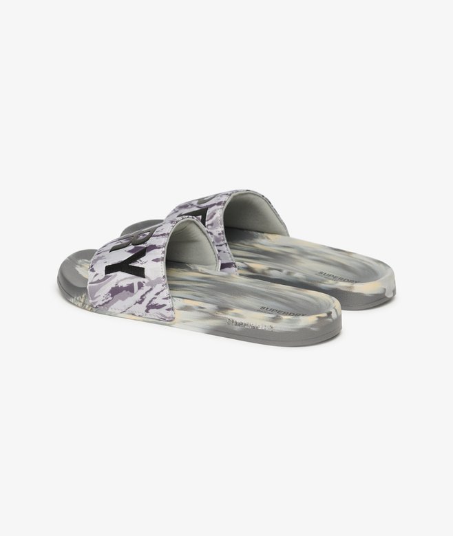 superdry Chanclas de piscina veganas con estampado de camuflaje Rebajas baratas