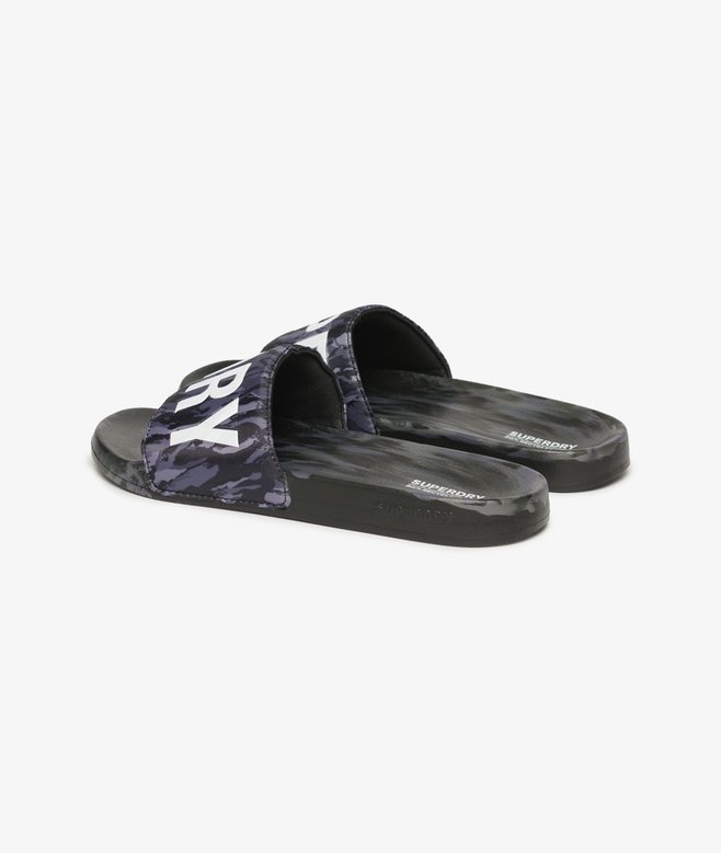 superdry Chanclas de piscina veganas con estampado de camuflaje Mejor oferta