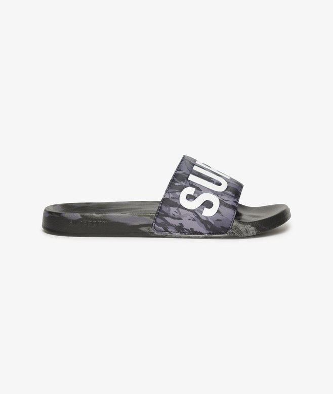 superdry Chanclas de piscina veganas con estampado de camuflaje Mejor oferta