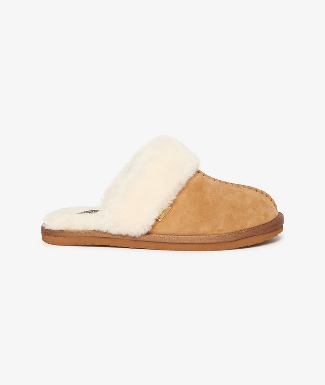 superdry Pantuflas sin talón de ante