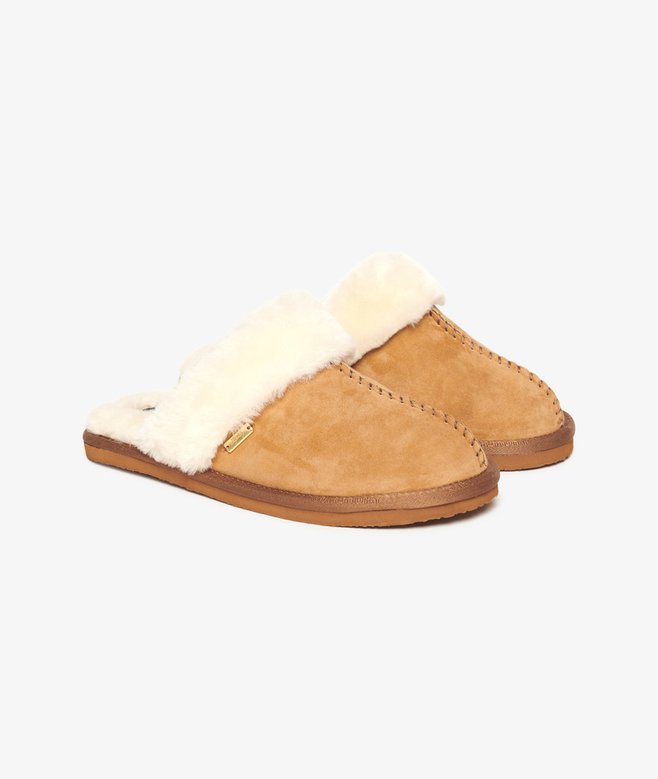 superdry Pantuflas sin talón de ante Grandes descuentos