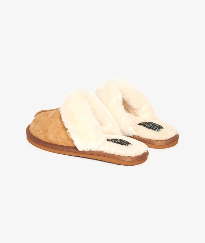 superdry Pantuflas sin talón de ante Grandes descuentos