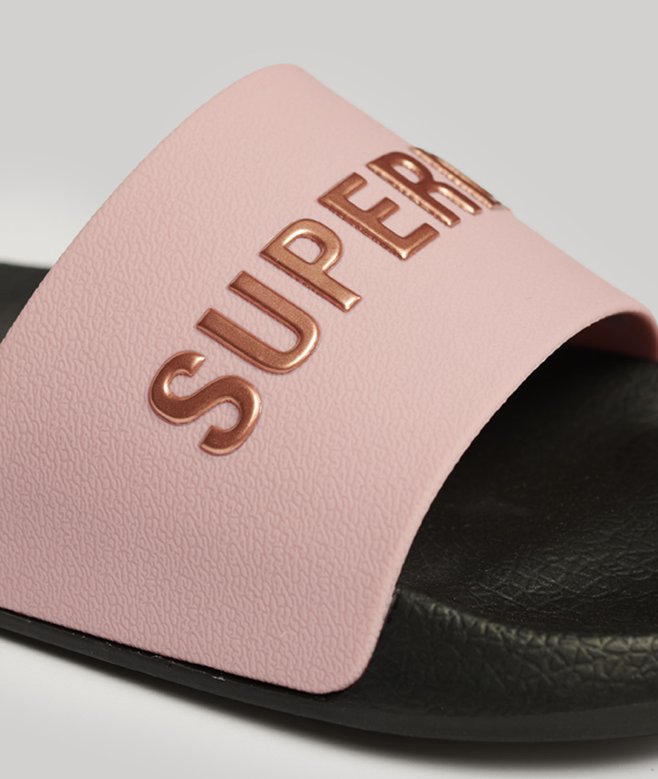 superdry Chanclas de piscina veganas con logotipo Code Tienda de fábrica