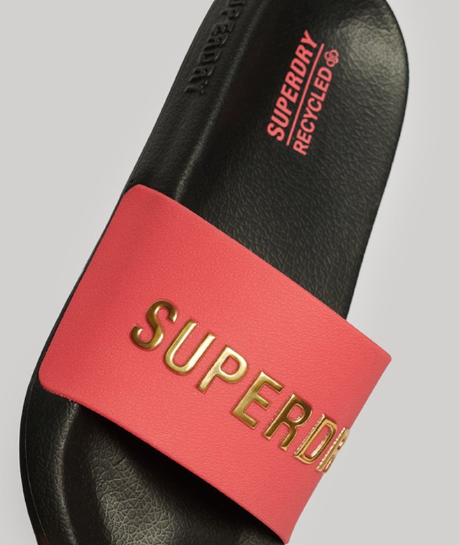 superdry Chanclas de piscina veganas con logotipo Code Ahorra y exporta