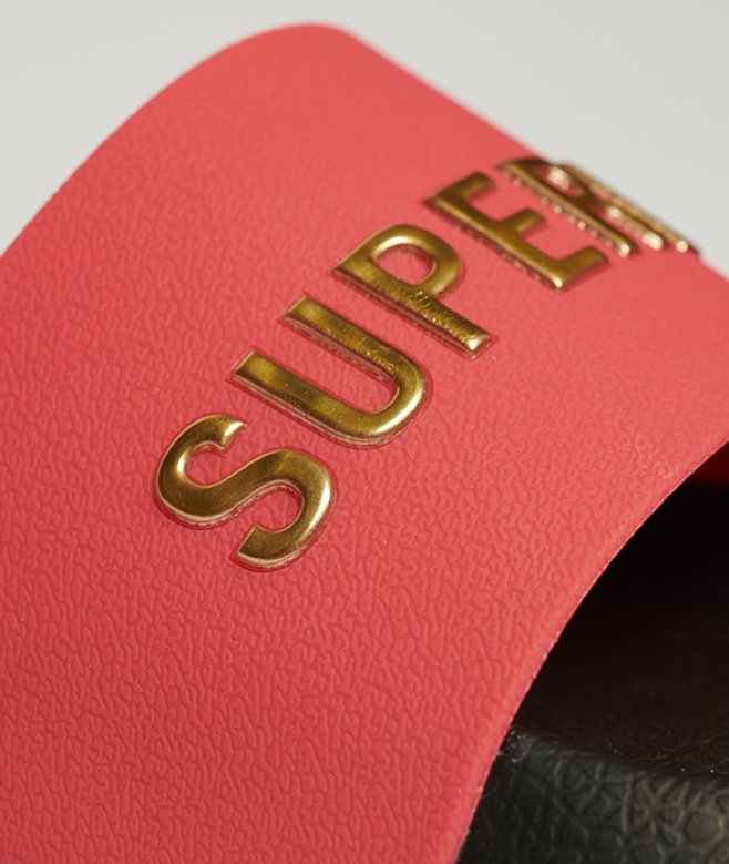superdry Chanclas de piscina veganas con logotipo Code Ahorra y exporta
