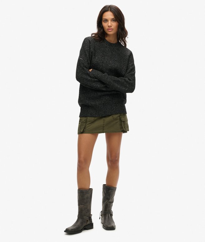 superdry Jersey raglán grueso extragrande Liquidación