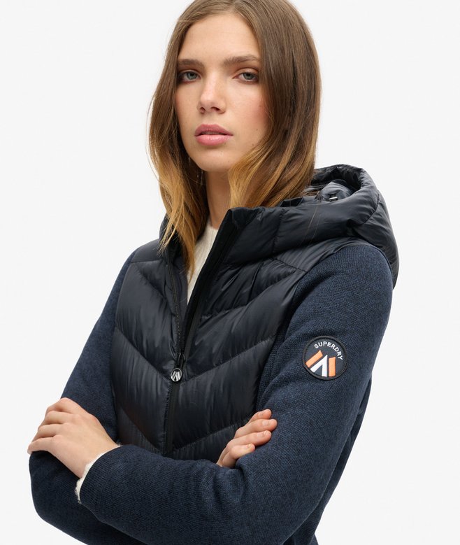 superdry Cazadora híbrida de punto con capucha Storm ÚLTIMAS EDICIONES