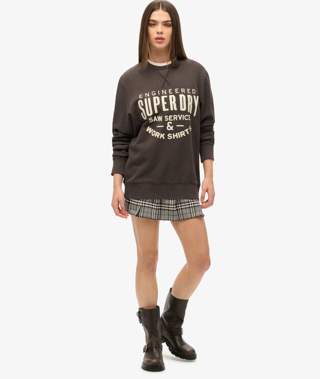 superdry Sudadera extragrande con aplicación Workwear Últimos 2 días