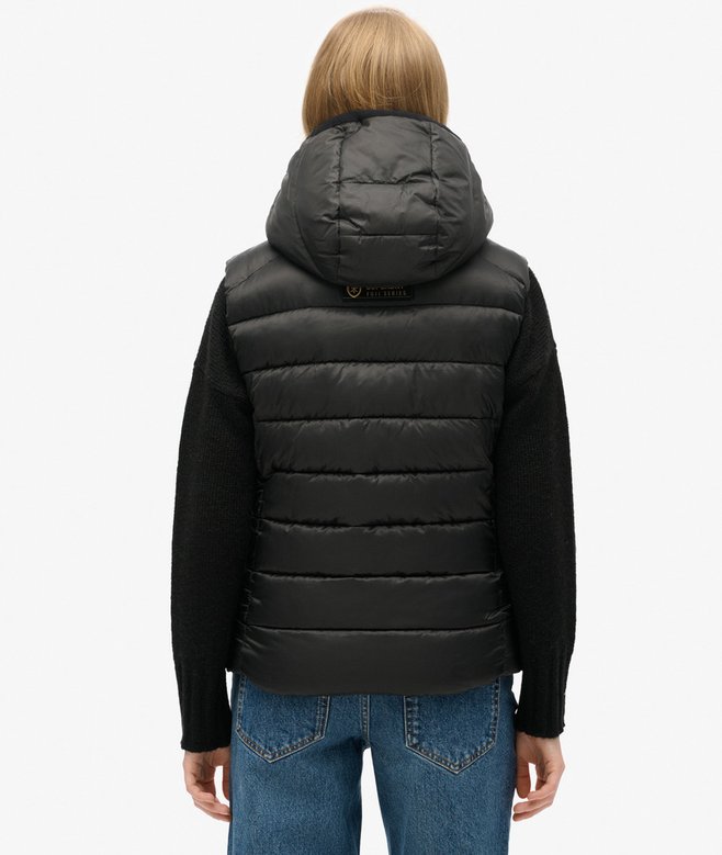 superdry Chaleco acolchado con capucha Fuji Último día
