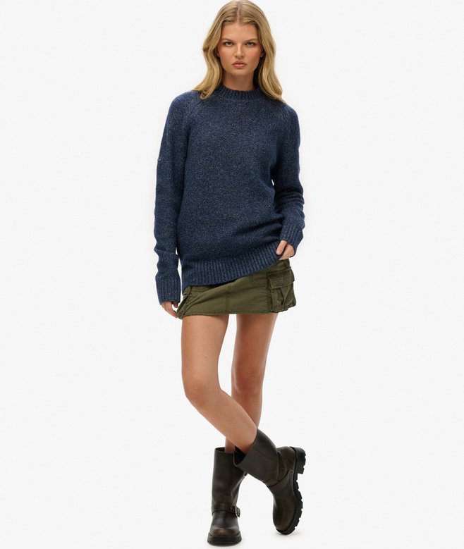 superdry Jersey raglán grueso extragrande Promoción por tiempo limitado