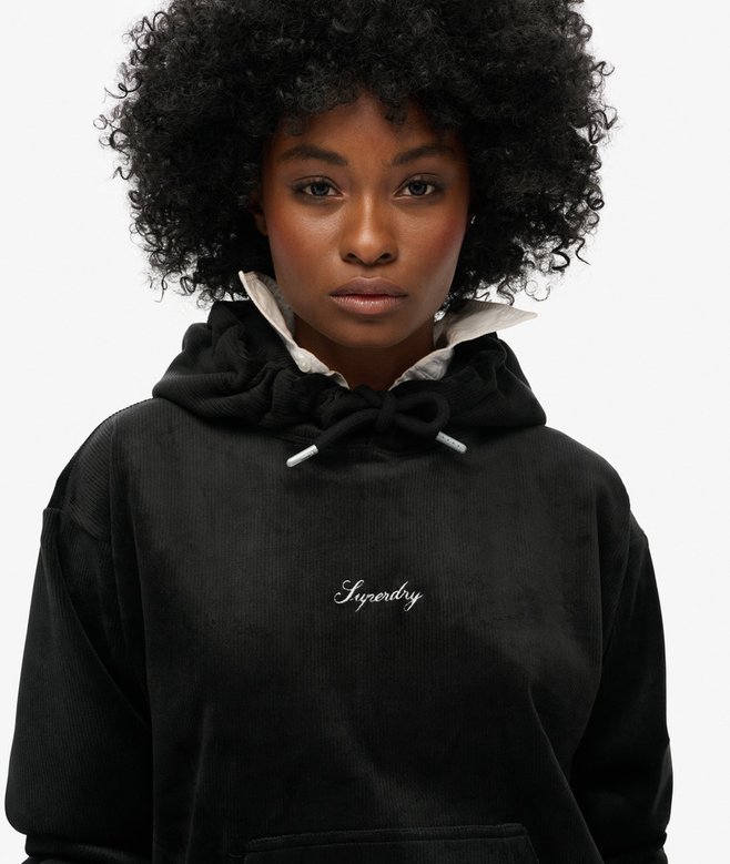 superdry Sudadera con capucha de velvetón de corte holgado Country Club Oferta especial de fábrica