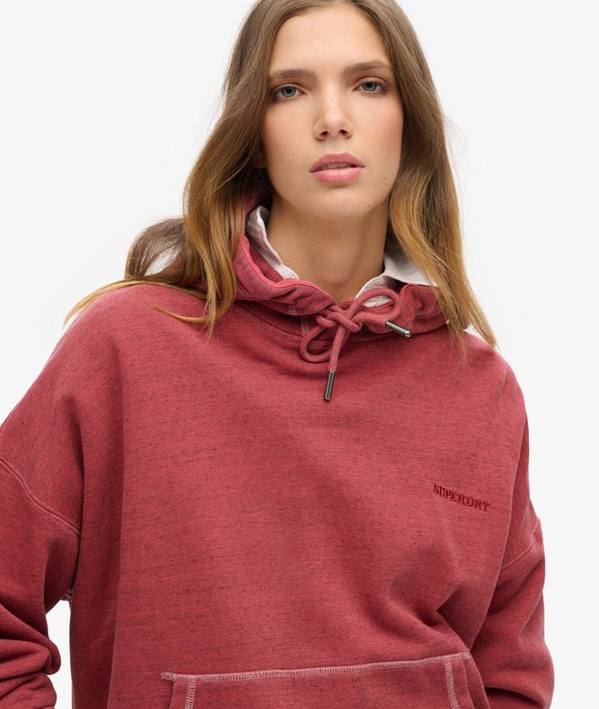 superdry Sudadera sobreteñida con capucha y logotipo Essential Promoción trimestral
