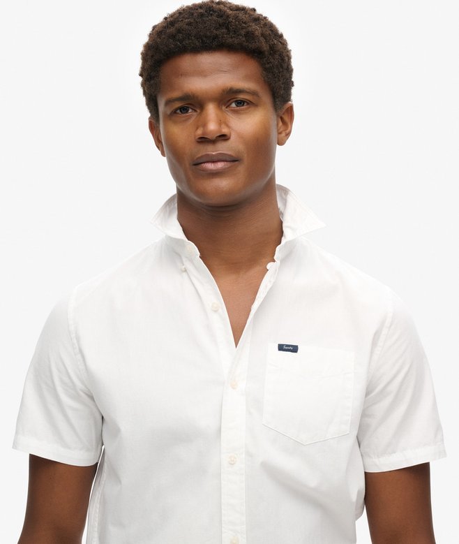 superdry Camisa Oxford de manga corta Premium University Grandes descuentos