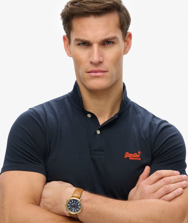 superdry Polo de punto fluorescente con logotipo Essential Oferta exclusiva