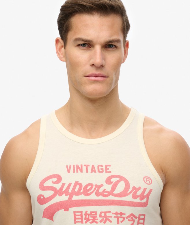superdry Camiseta sin mangas Classic con logotipo vintage Heritage Descuento por venta flash