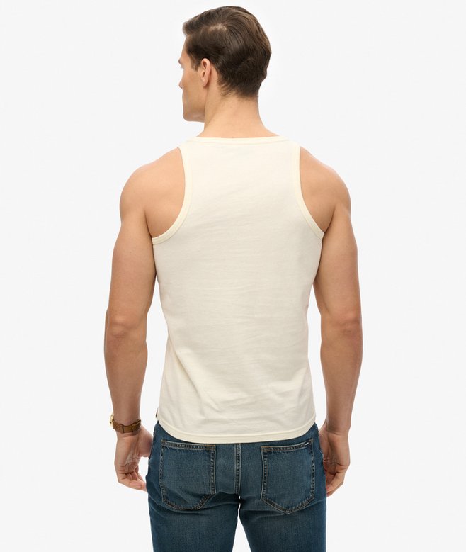 superdry Camiseta sin mangas Classic con logotipo vintage Heritage Descuento por venta flash