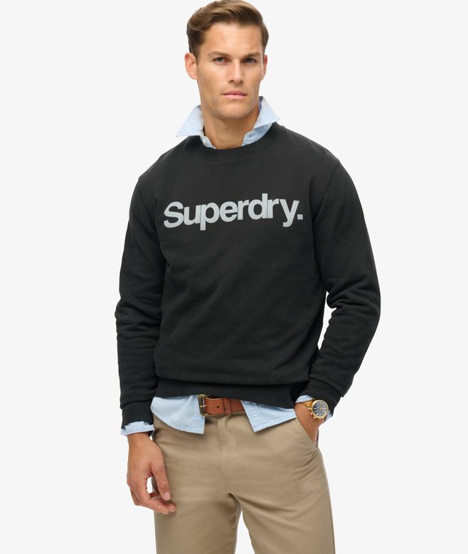 superdry Sudadera suelta de cuello redondo City Ofertas de temporada